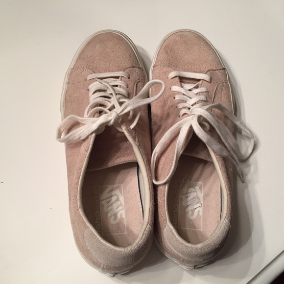 beige suede vans womens